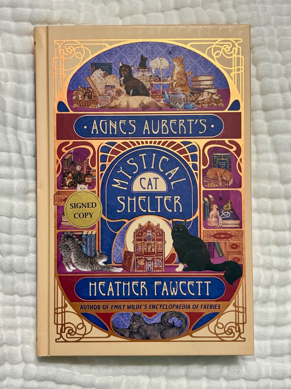 Agnes Aubert’s Mystical Cat Shelter signed hardcover book
